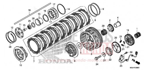 CLUTCH (VFR1200X/XA/XL) VFR1200XLF de 2015